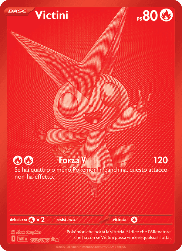 Victini, carta 172 di Fuoco Bianco