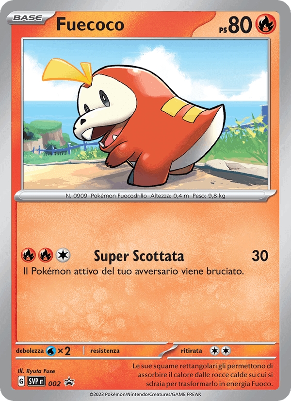 Fuecoco, carte 002 de SVP Black Star Promos