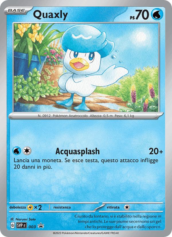 Quaxly, carta 003 di SVP Black Star Promos