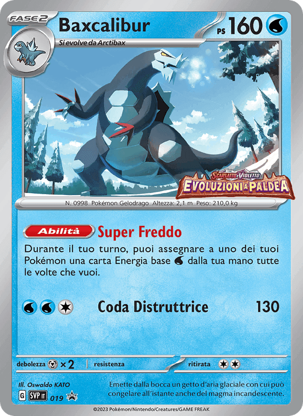 Baxcalibur, carta 019 di SVP Black Star Promos