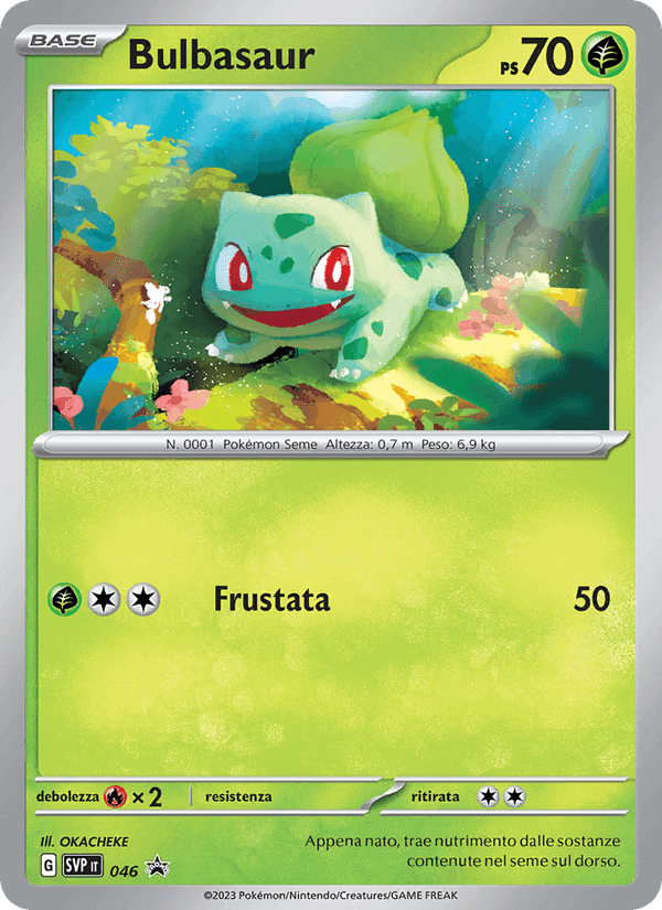 Bulbasaur, carte 046 de SVP Black Star Promos