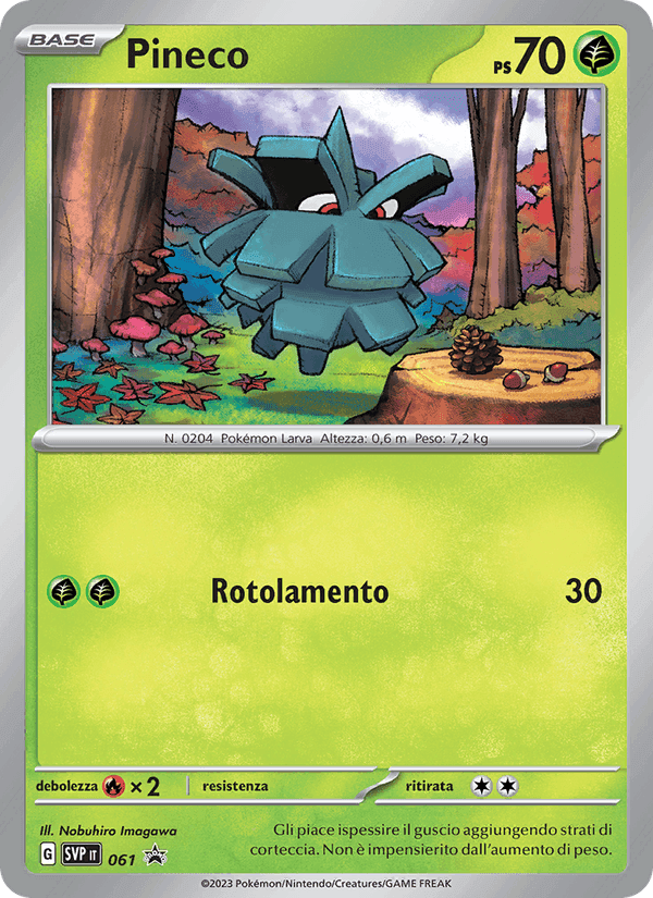 Pineco, carta 061 di SVP Black Star Promos