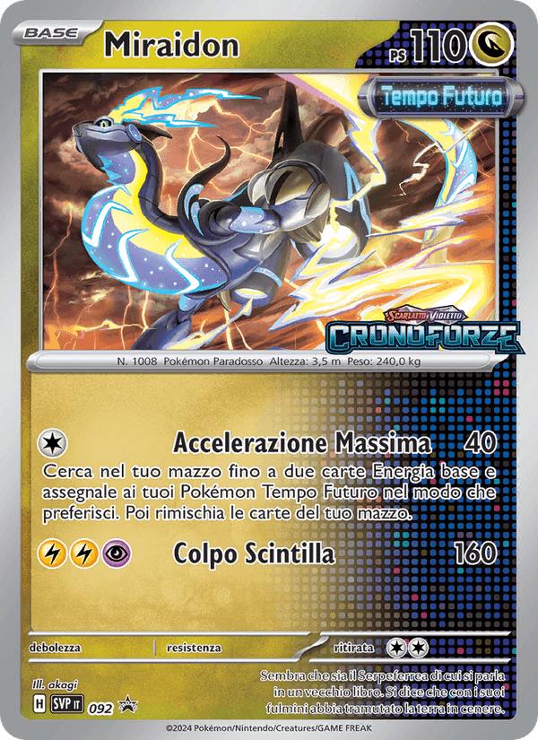 Miraidon, carta 092 di SVP Black Star Promos
