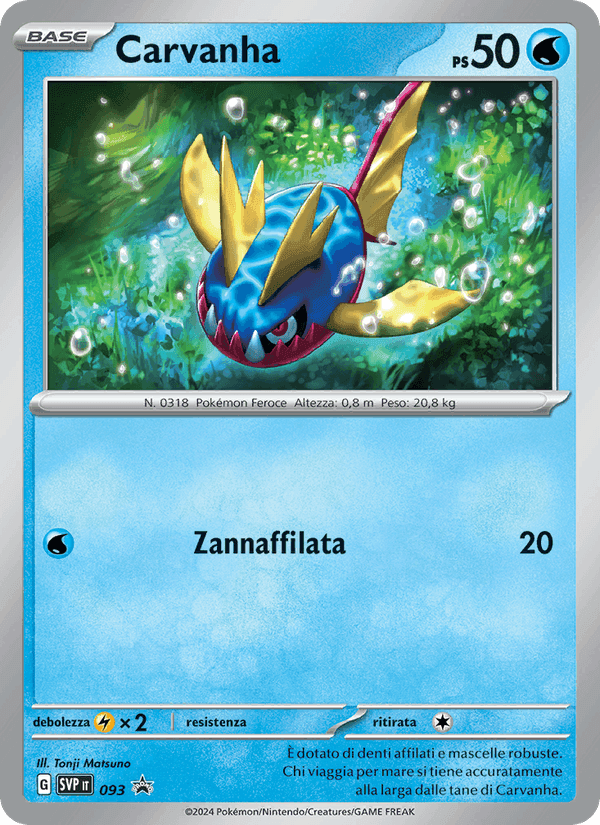 Carvanha, carta 093 di SVP Black Star Promos