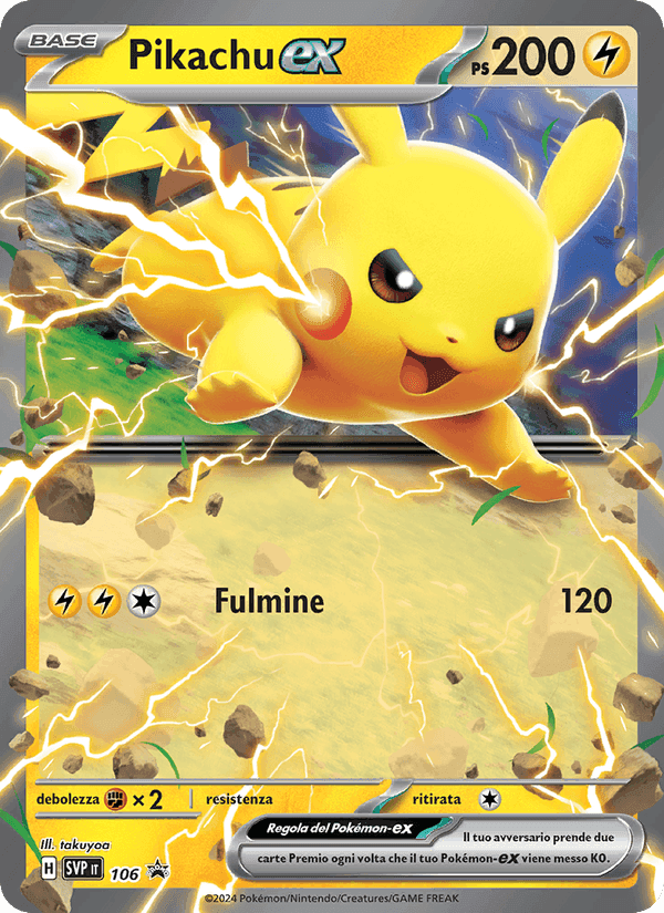 Pikachu-ex, carta 106 di SVP Black Star Promos