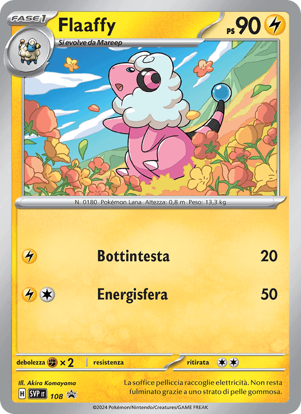 Flaaffy, carta 108 di SVP Black Star Promos