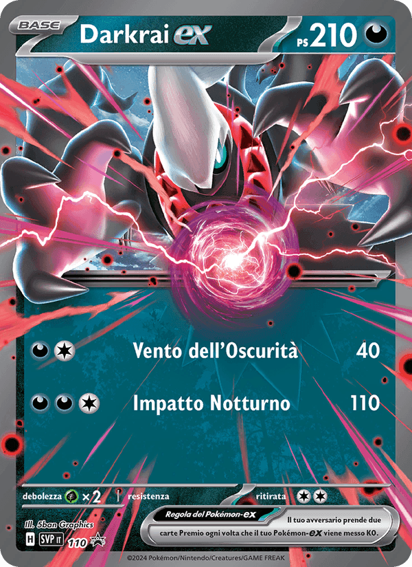 Darkrai-ex, carta 110 di SVP Black Star Promos