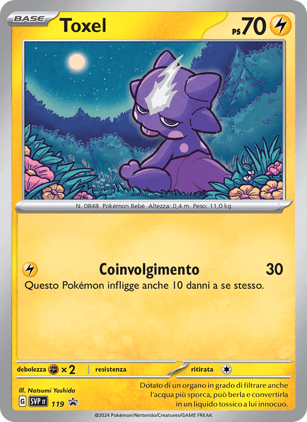 Toxel, carta 119 di SVP Black Star Promos