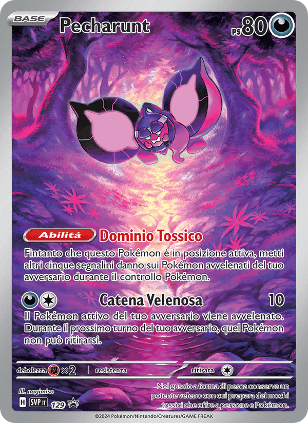 Pecharunt, carta 129 di SVP Black Star Promos