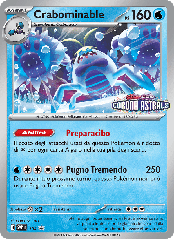 Crabominable, carte 134 de SVP Black Star Promos