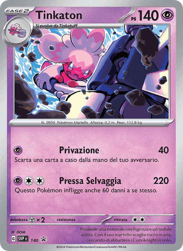 Tinkaton, card 140 from SVP Black Star Promos