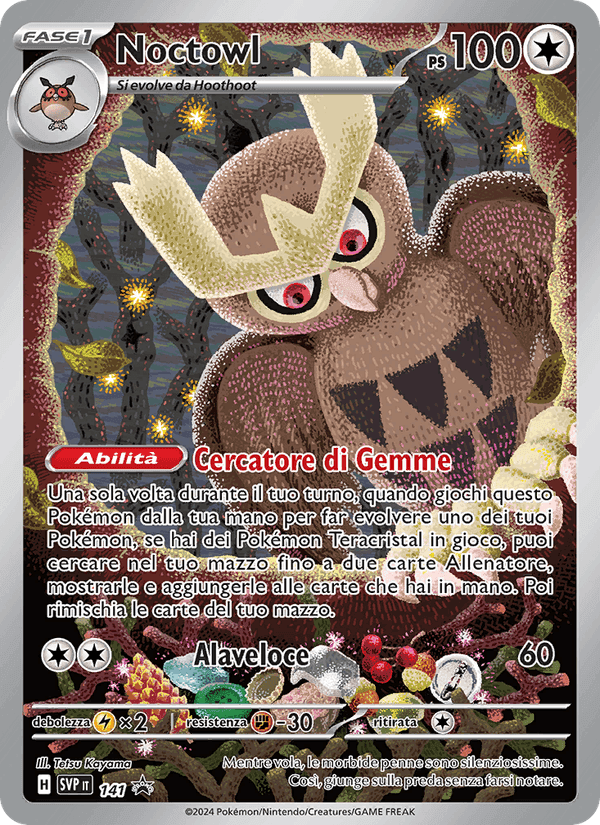 Noctowl, carta 141 di SVP Black Star Promos