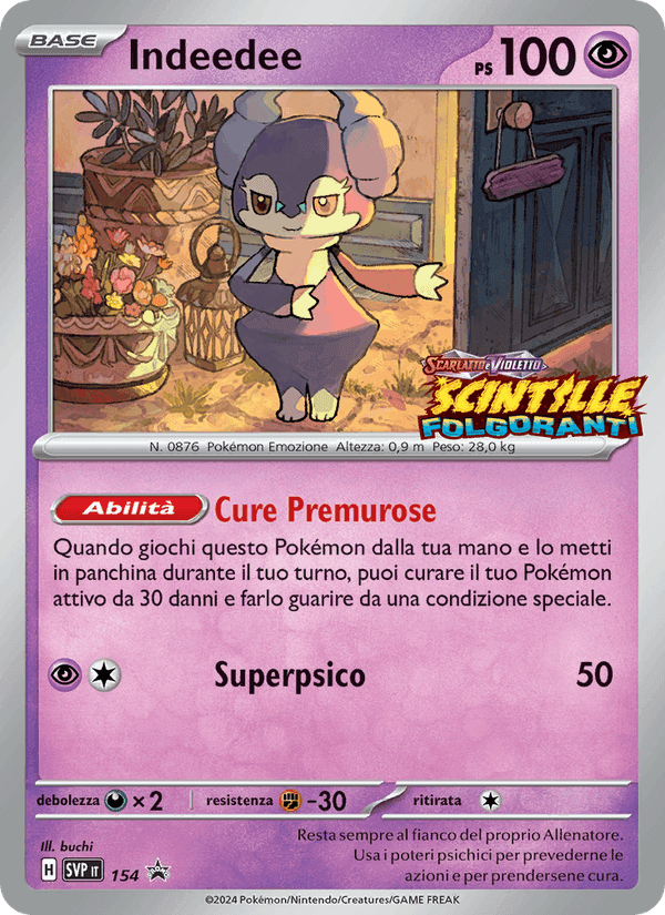Indeedee, carta 154 di SVP Black Star Promos