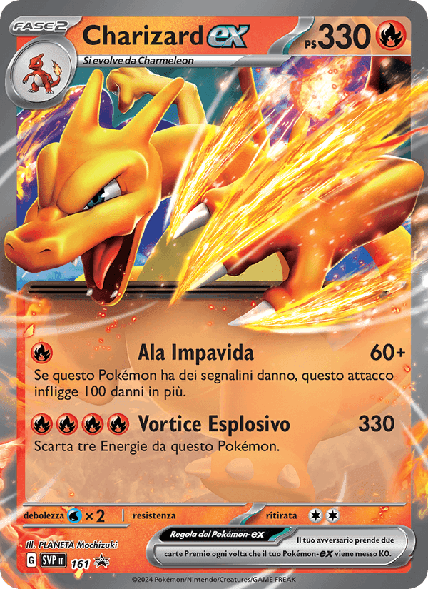 Charizard-ex, carta 161 di SVP Black Star Promos