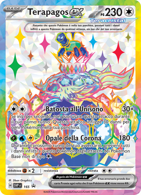 Terapagos-ex, carta 165 di SVP Black Star Promos