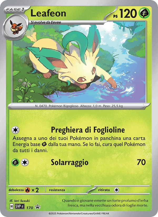 Leafeon, carta 170 di SVP Black Star Promos