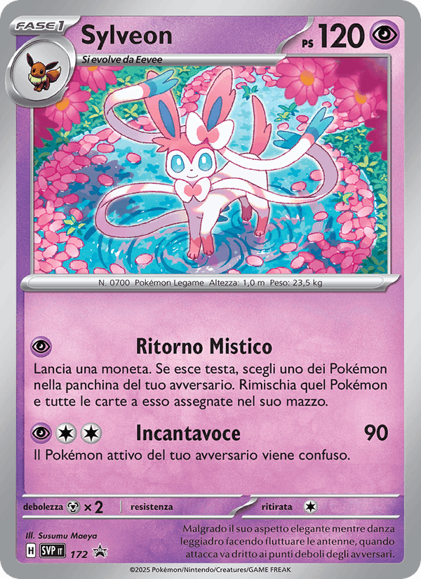Sylveon, carta 172 di SVP Black Star Promos