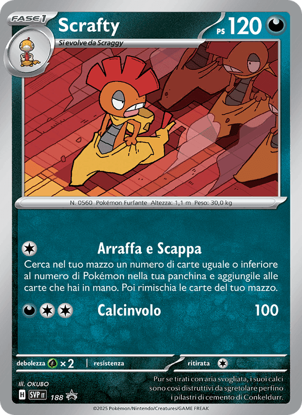 Scrafty, carte 188 de SVP Black Star Promos