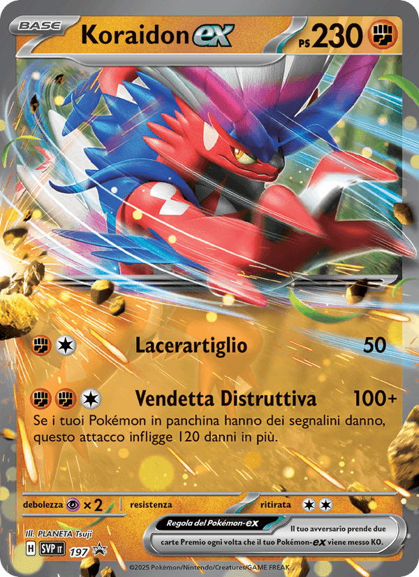 Koraidon-ex, carta 197 di SVP Black Star Promos