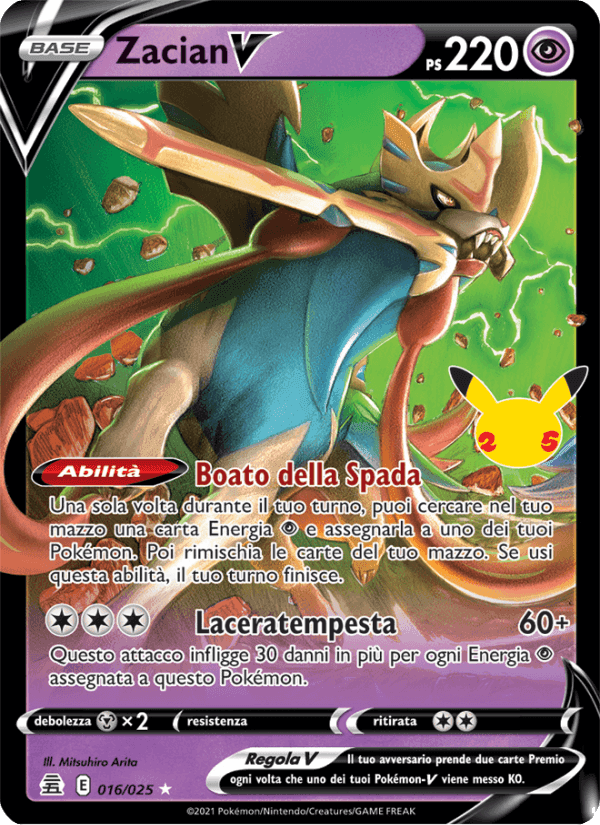 Zacian V, carta 16 di Gran Festa
