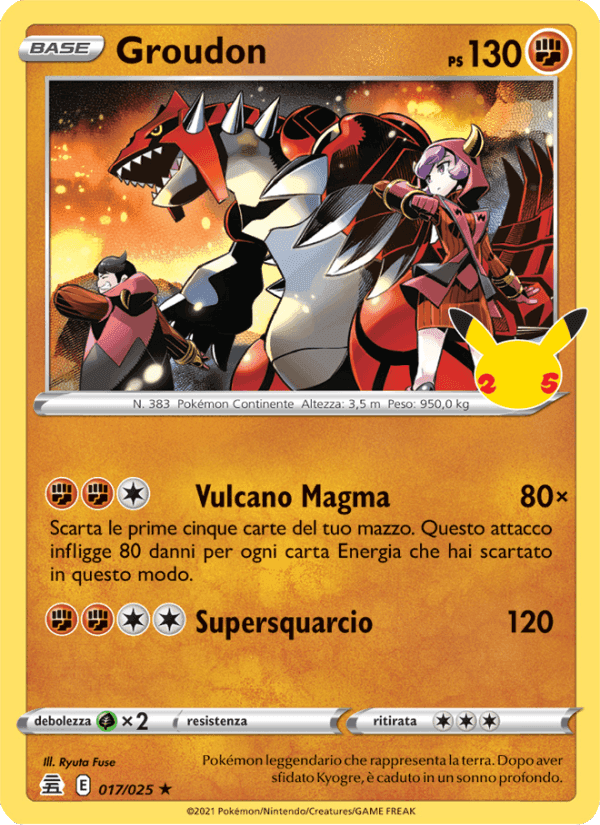 Groudon, carta 17 di Gran Festa