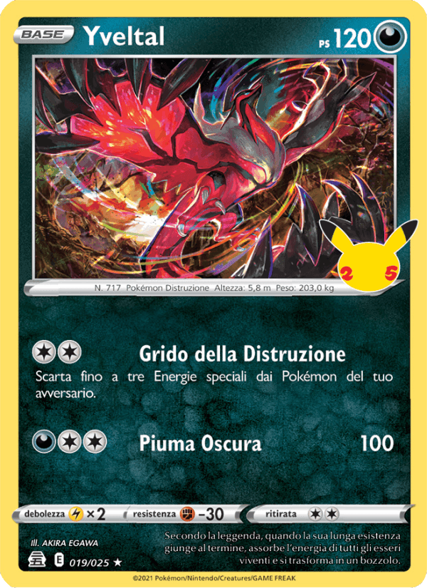 Yveltal, carta 19 di Gran Festa