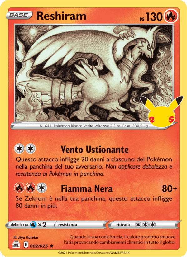 Gran Festa の 2 番、Reshiram