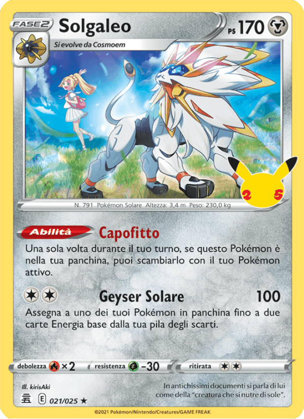 Solgaleo, carta 21 di Gran Festa