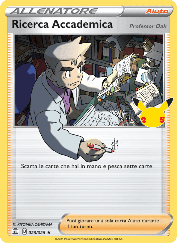 Ricerca Accademica (Professor Oak), carta 23 di Gran Festa