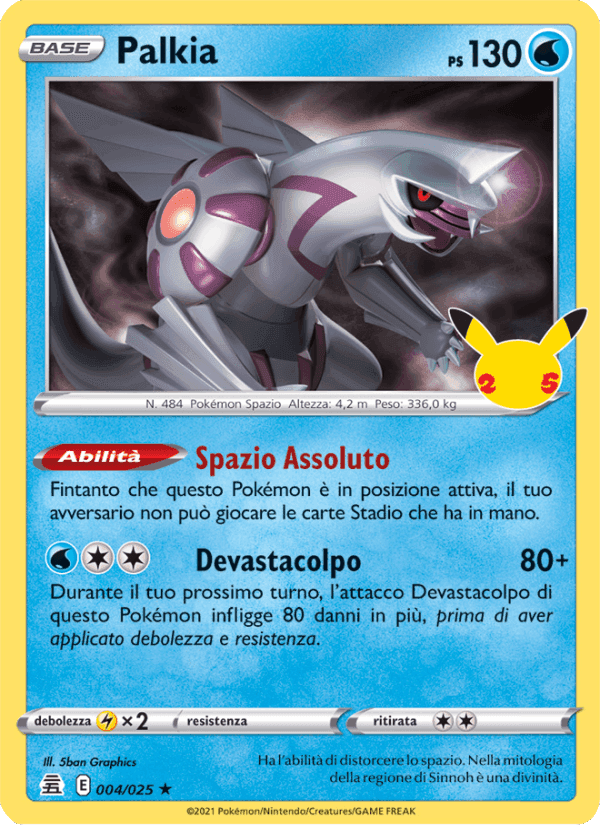 Palkia, carta 4 di Gran Festa
