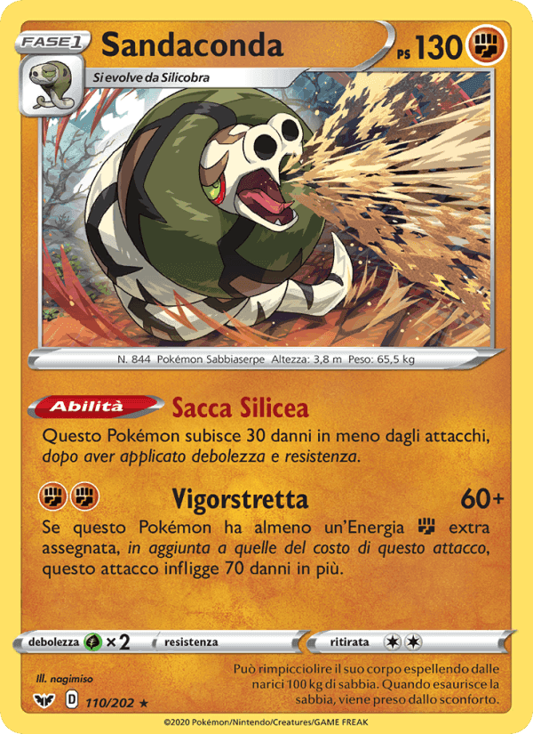 Sandaconda, card 110 from Spada e Scudo