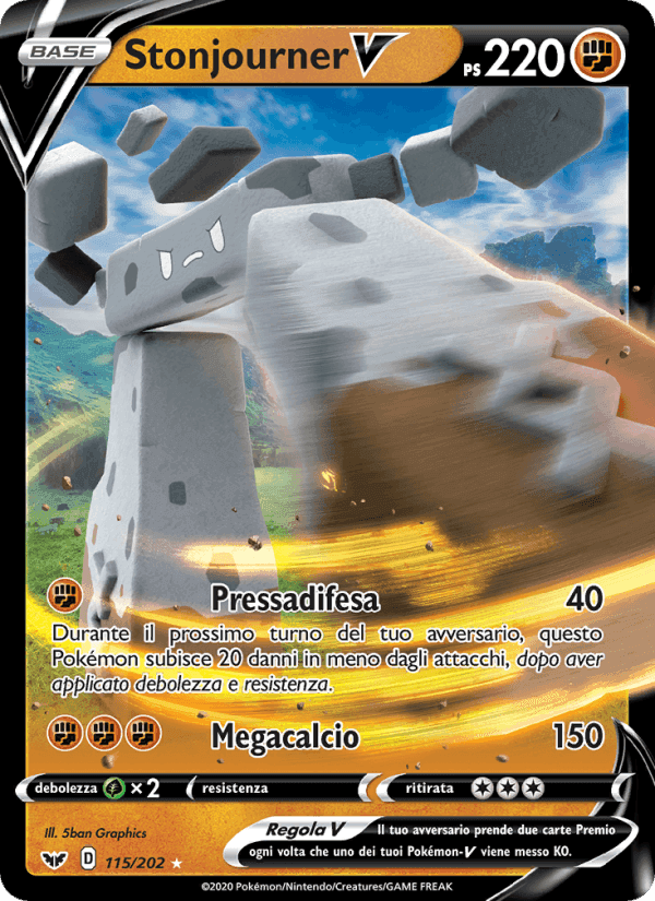 Stonjourner V, carta 115 di Spada e Scudo