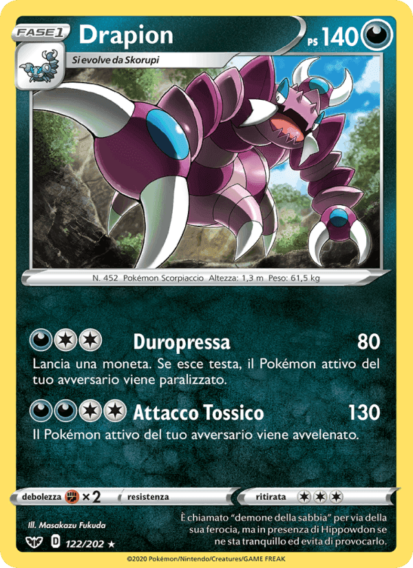 Drapion, carta 122 di Spada e Scudo