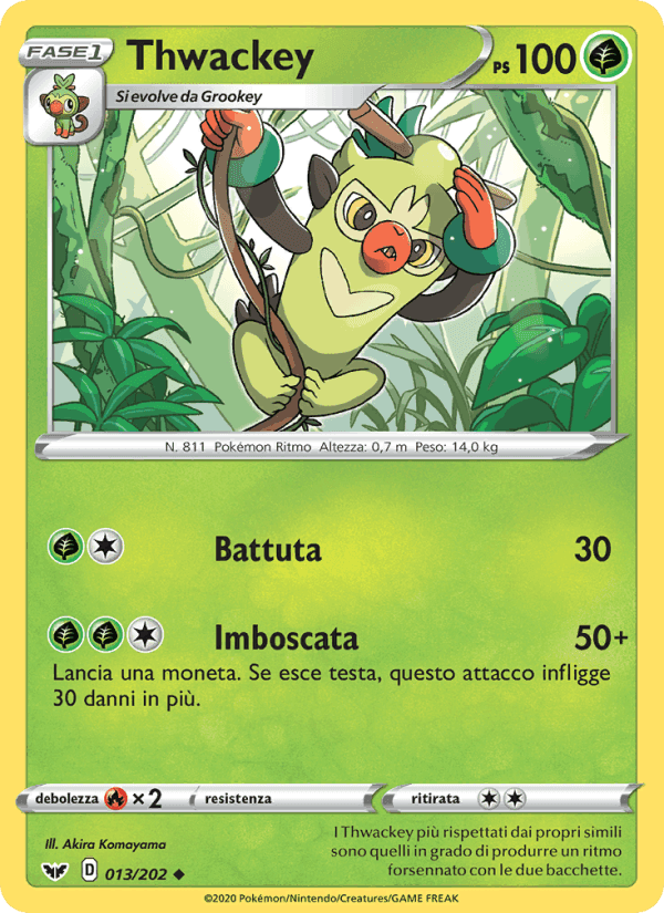 Thwackey, carta 13 di Spada e Scudo
