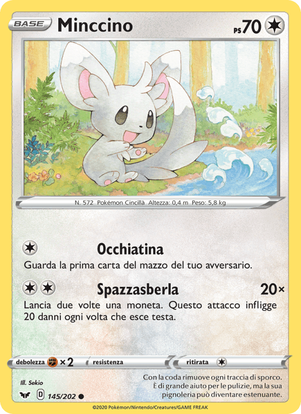 Minccino, card 145 from Spada e Scudo