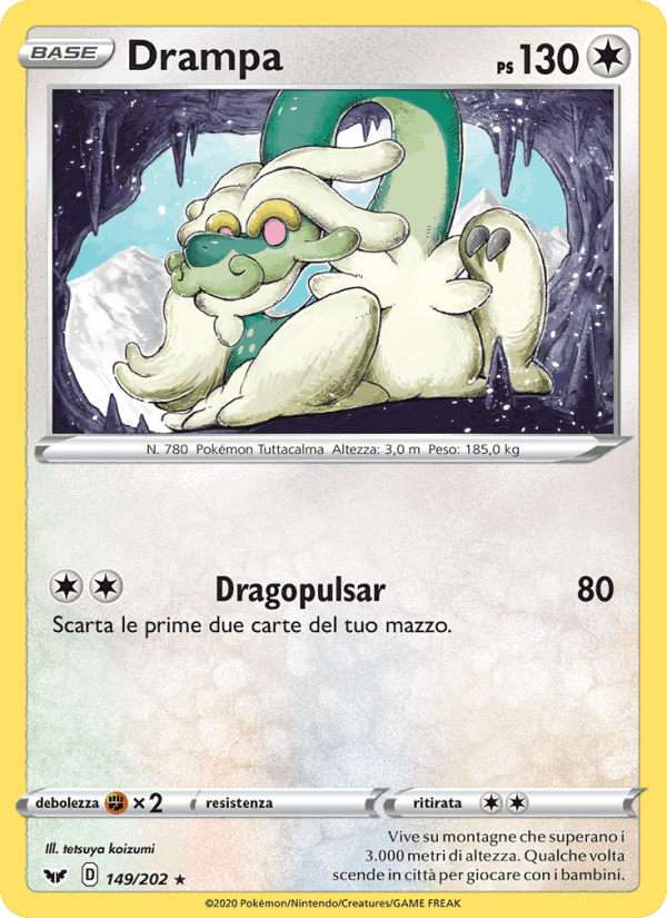 Drampa, card 149 from Spada e Scudo