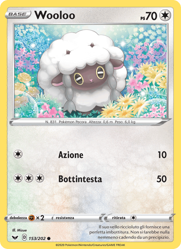 Wooloo, card 153 from Spada e Scudo