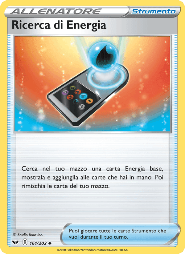 Ricerca di Energia, card 161 from Spada e Scudo