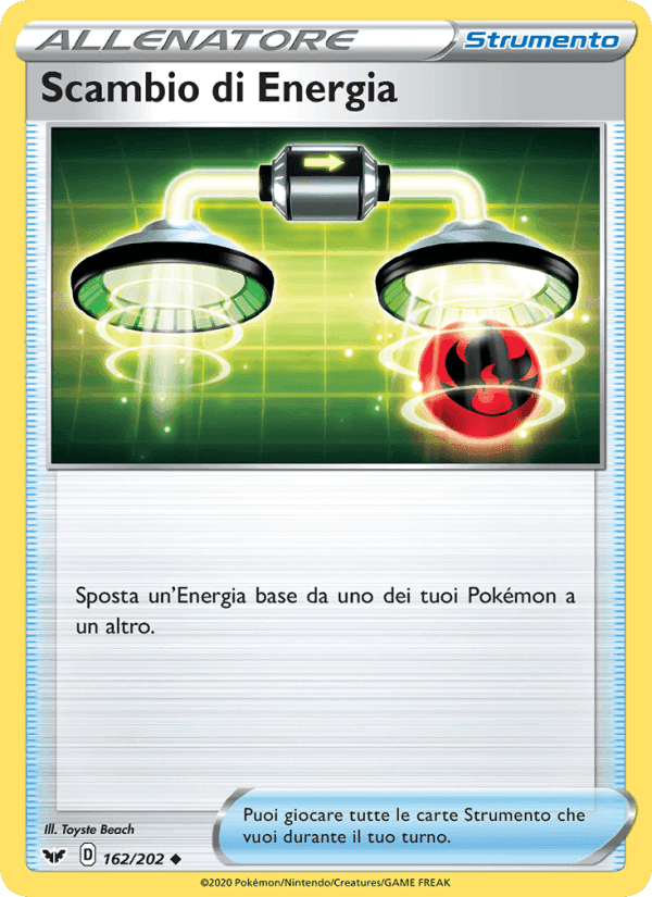 Scambio di Energia, card 162 from Spada e Scudo