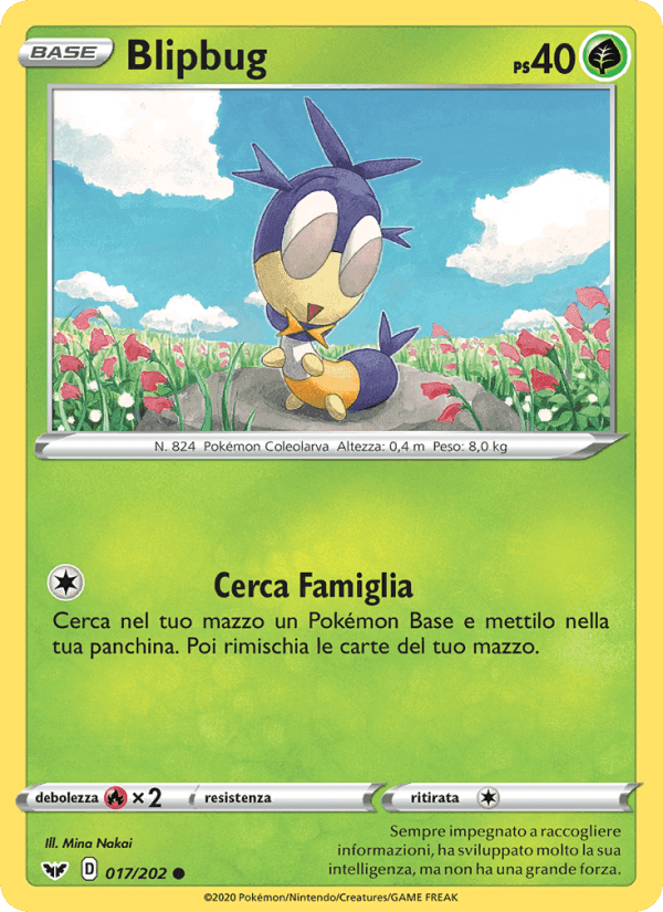 Blipbug, carta 17 di Spada e Scudo