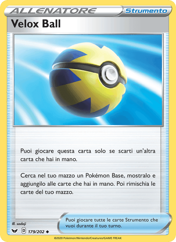 Velox Ball, card 179 from Spada e Scudo