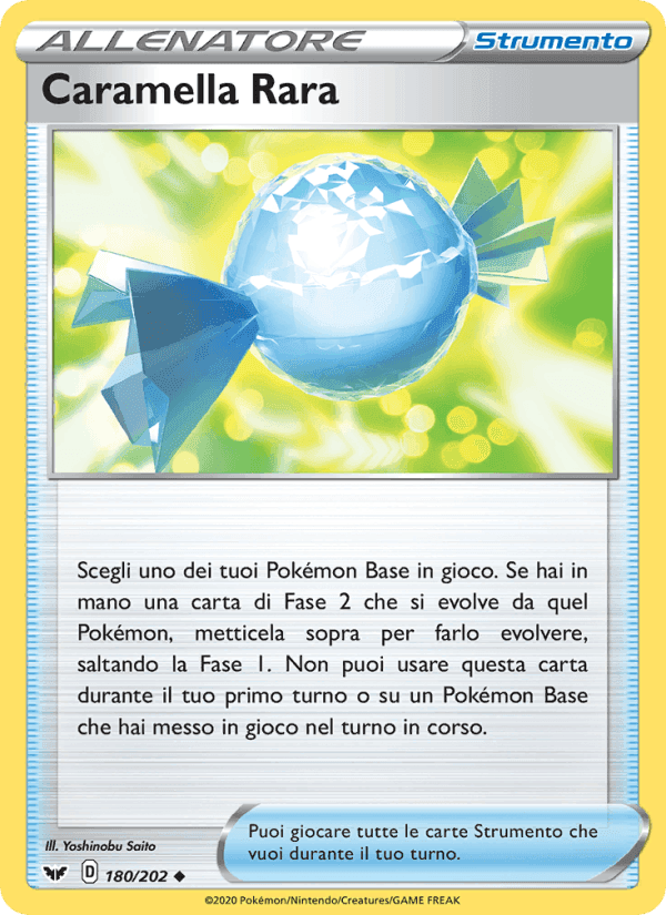 Caramella Rara, carta 180 di Spada e Scudo