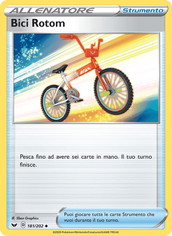Bici Rotom, carta 181 di Spada e Scudo