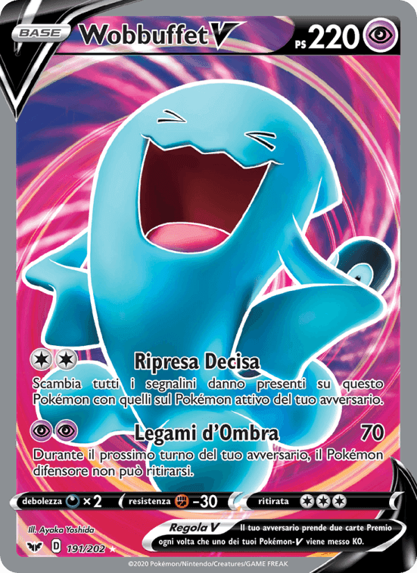 Wobbuffet V, carta 191 di Spada e Scudo