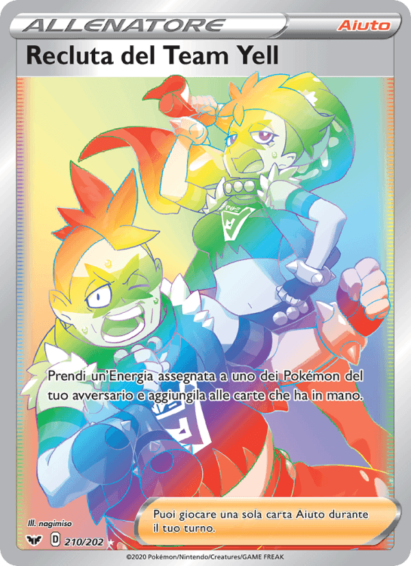 Recluta del Team Yell, card 210 from Spada e Scudo