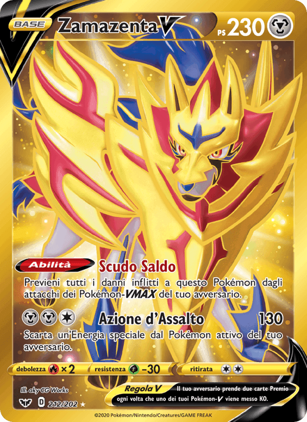 Zamazenta V, carta 212 di Spada e Scudo