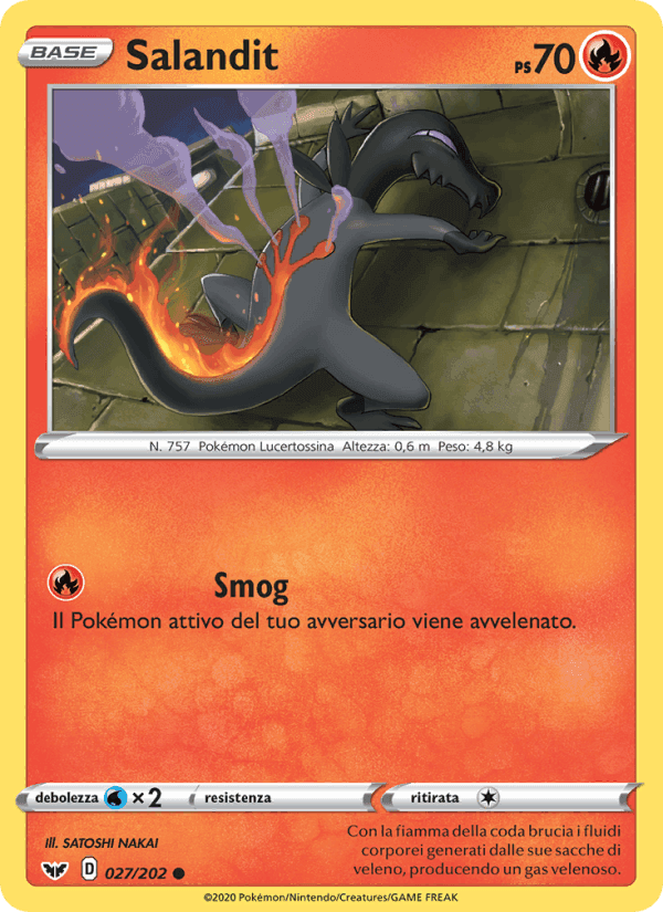 Salandit, carta 27 di Spada e Scudo