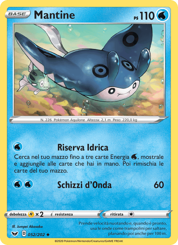 Mantine, carta 52 di Spada e Scudo