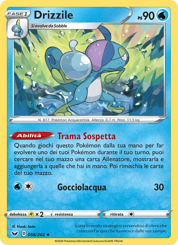 Drizzile, carta 56 di Spada e Scudo