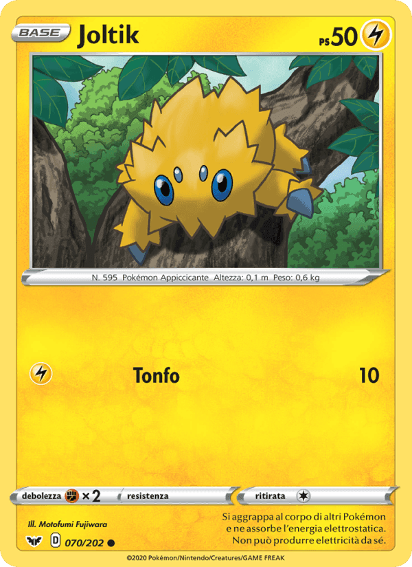 Joltik, carta 70 di Spada e Scudo